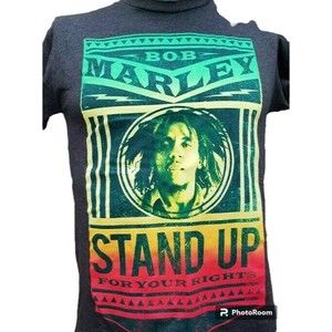 Bob Marley Stand Up For Your Rights T-Shirt Small Black Reggae Zion Rootswear